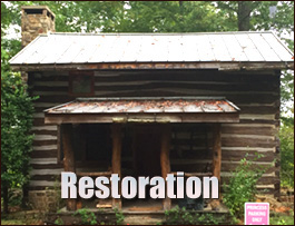 Historic Log Cabin Restoration  Beaufort County, North Carolina